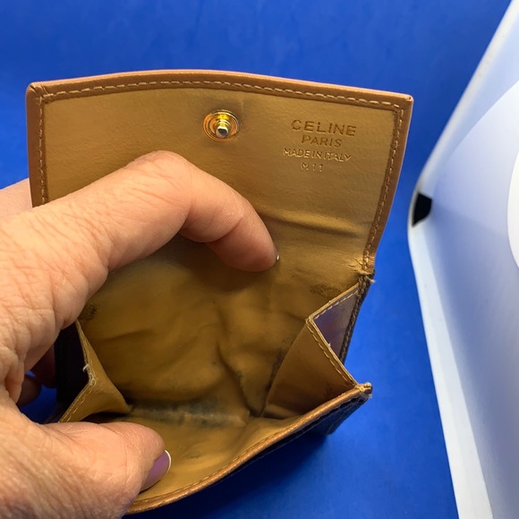 Céline
Macadam Compact In Mustard/Brown Coated Canvas Wallet - Picture 6 of 12